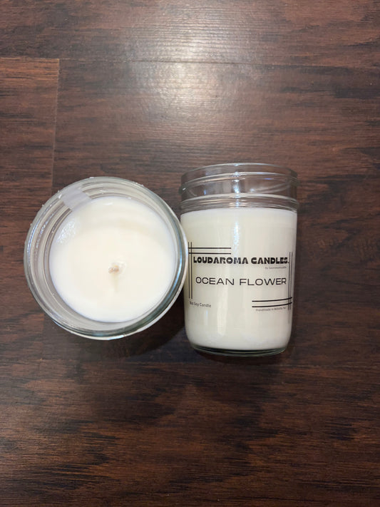 Ocean Flower 8oz Soy Candle